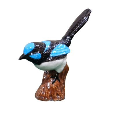 Blue Wren Ex-Large Ceramic Figurine
