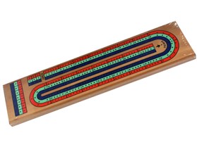 Cribbage Three Track Wood