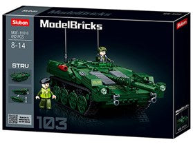 Sluban Model Bricks Tank Strv103 592P