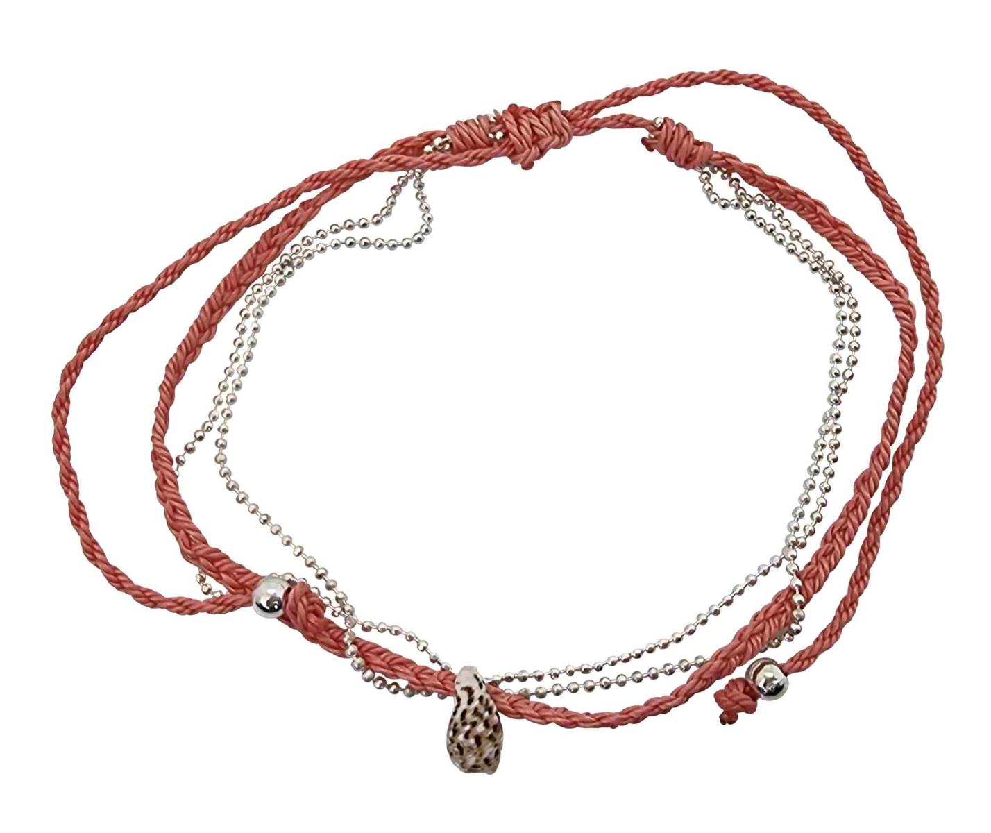 A207 Anklet  Shell and beads
