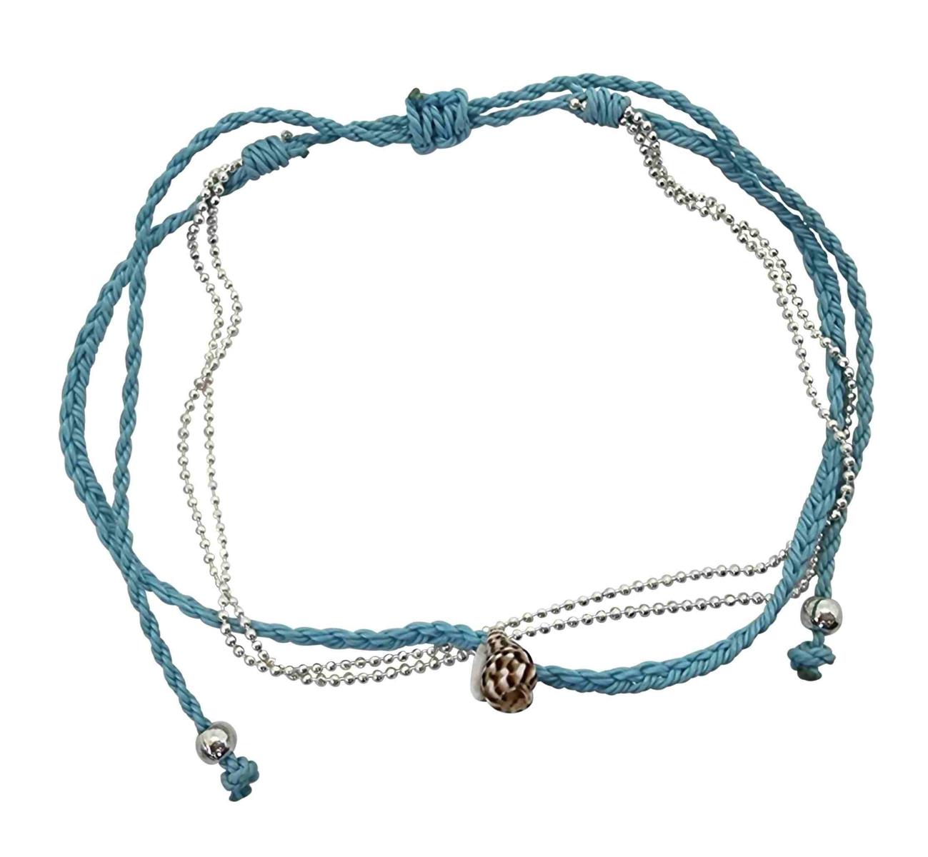 A207 Anklet  Shell and beads