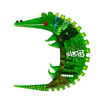 A Crocodile Named Growl Erstwilder Brooch