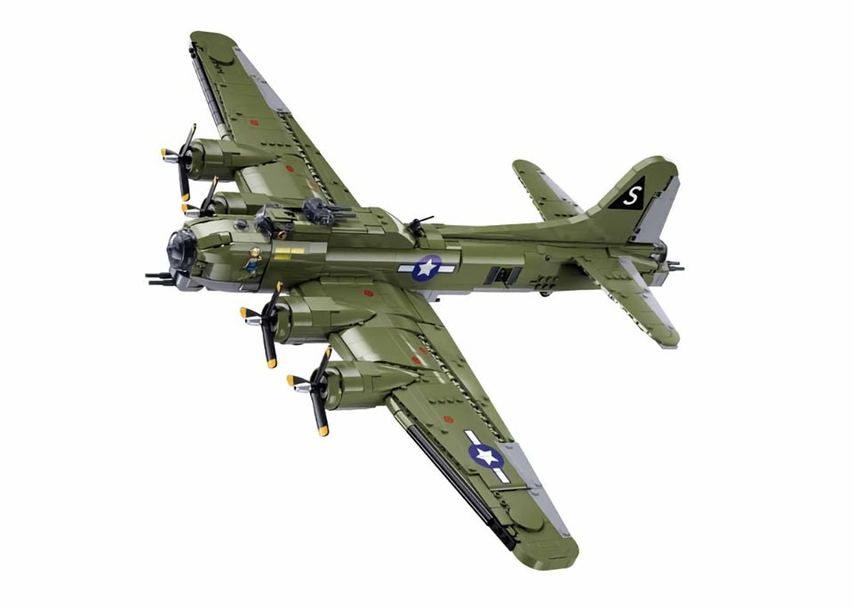 Model of a military airplane on a white background