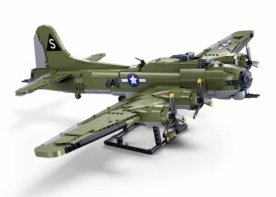 Model of a military airplane on a white background