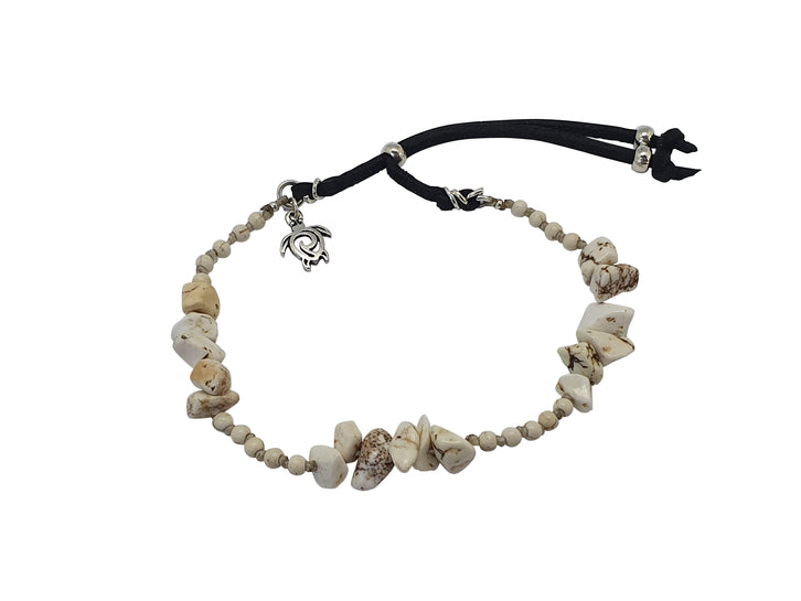B139 smoothGemstone Bead Bracelet