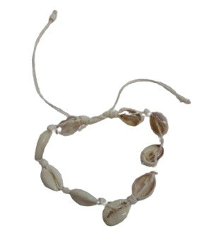 B227 Cowrie with fimo beads