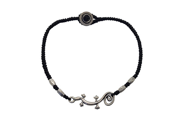 B634 Bracelet silver lizard