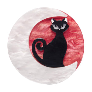 Cara the halloween Kitty Erstwilder brooch