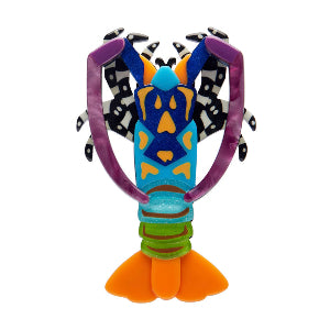 Tropical Rock Lobster Erstwilder Brooch Brooch