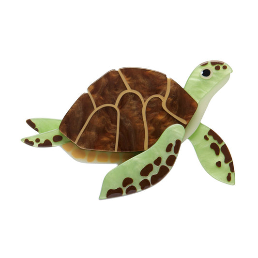 Green Turtle Erstwilder Brooch