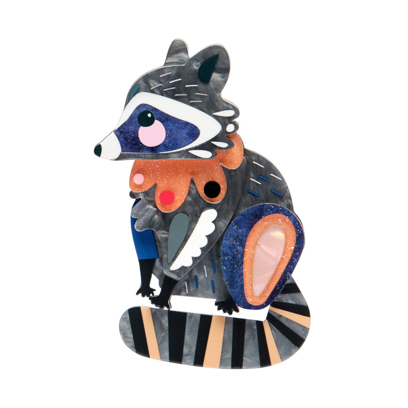 The Resourceful Raccoon Erstwilder Brooch