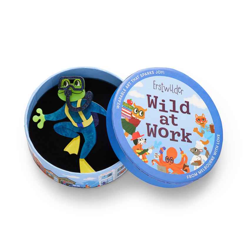 Slick Swimmer Erstwilder Brooch