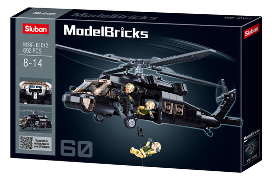 Sluban ModelBricks helicopter toy set packaging on a white background