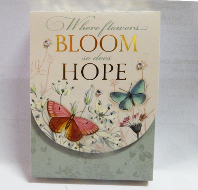 Punch Studios Purse Pad where flowers Bloom so does hope