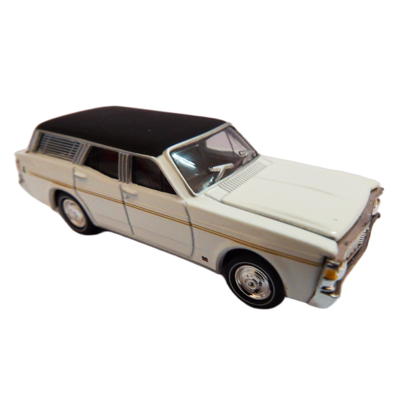 1:64 scale 1970 XW GS V8 Fairmont Wagon diecast car Model on a white background