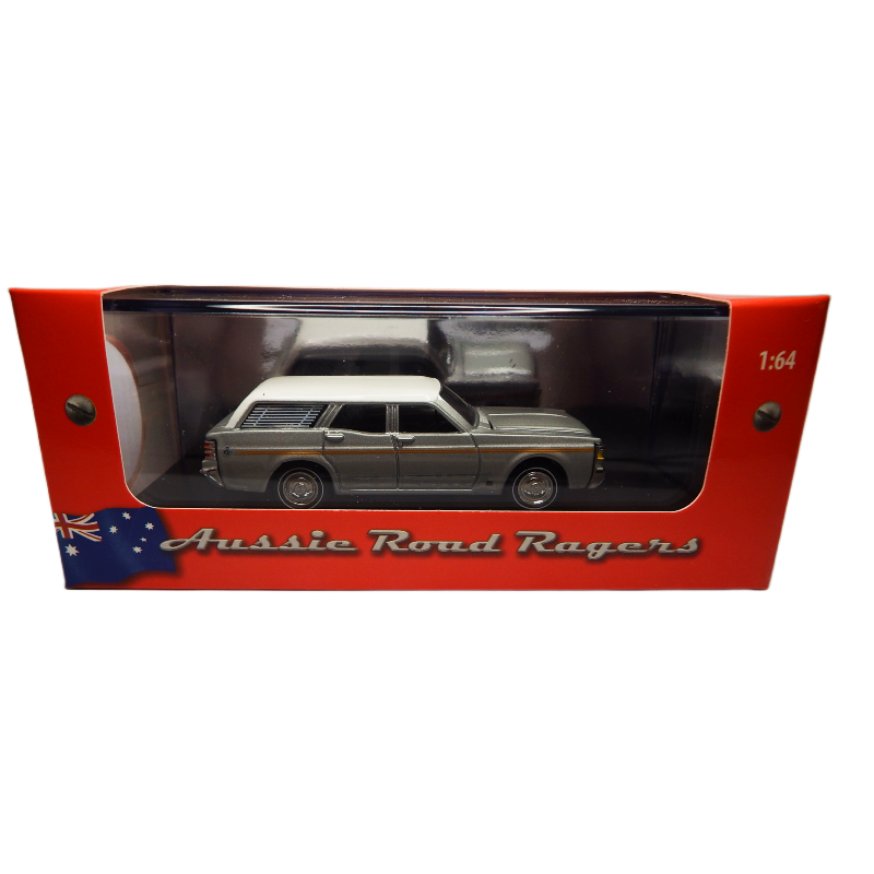 Model car in a 'Aussie Road Rangers' box with a red border
