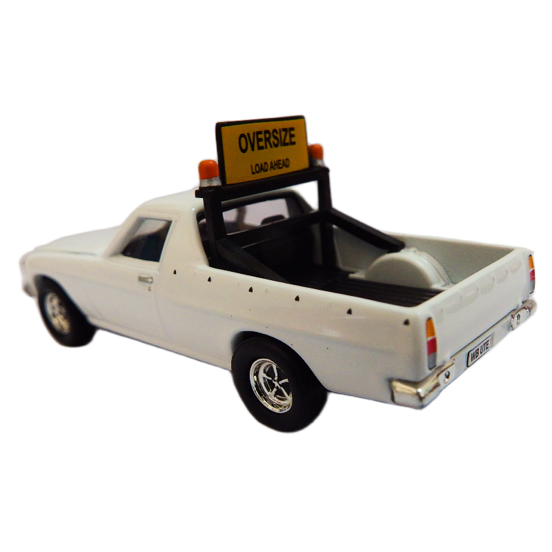 Road Ragers Model 192 WB V8 ute with an oversize load sign on a white background