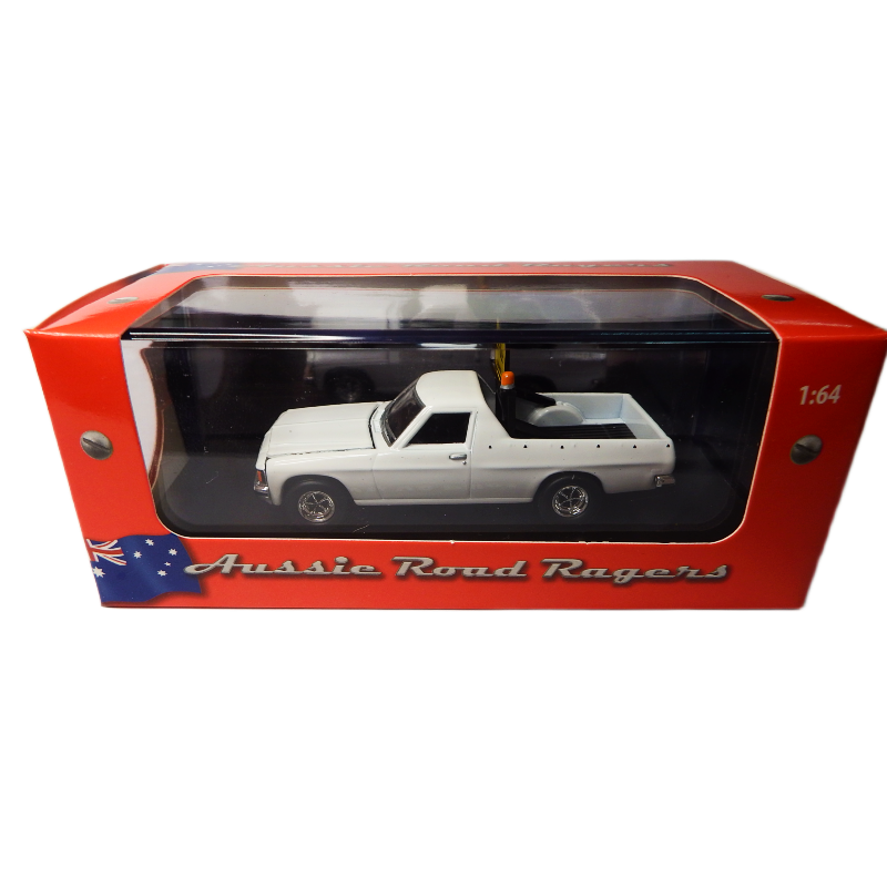 Model truck in a 'Aussie Road Ragers' box with an Australian flag on a white background