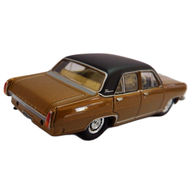 Cooee Classics road ragers 1:64 Model HR Premier metallic brown black roof back side view on white background