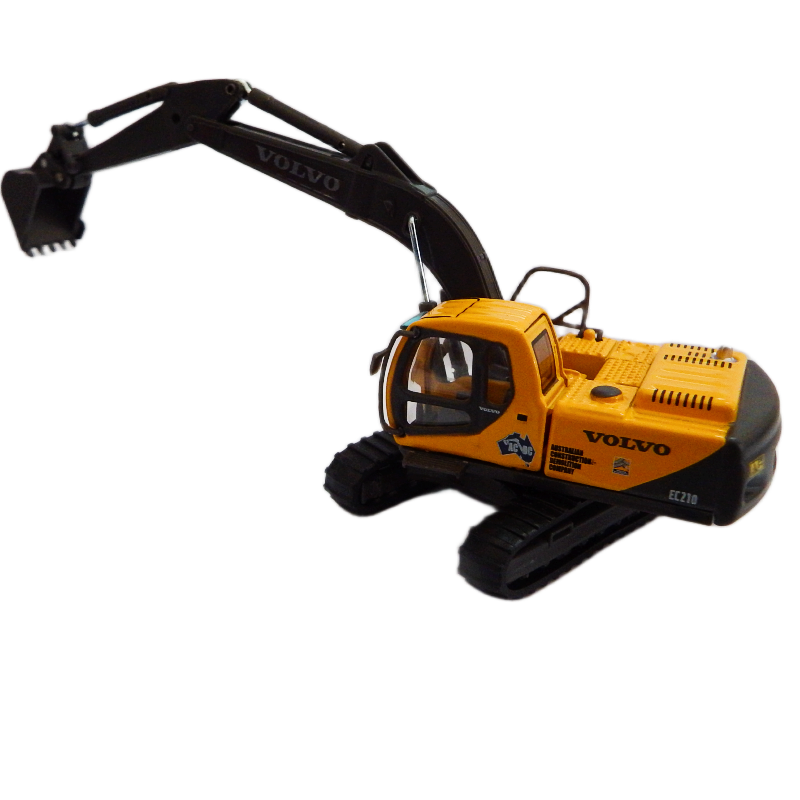 Model Road-Ragers 1:87 diecast Volvo EC210 Hydraulic Excavator of on a white background