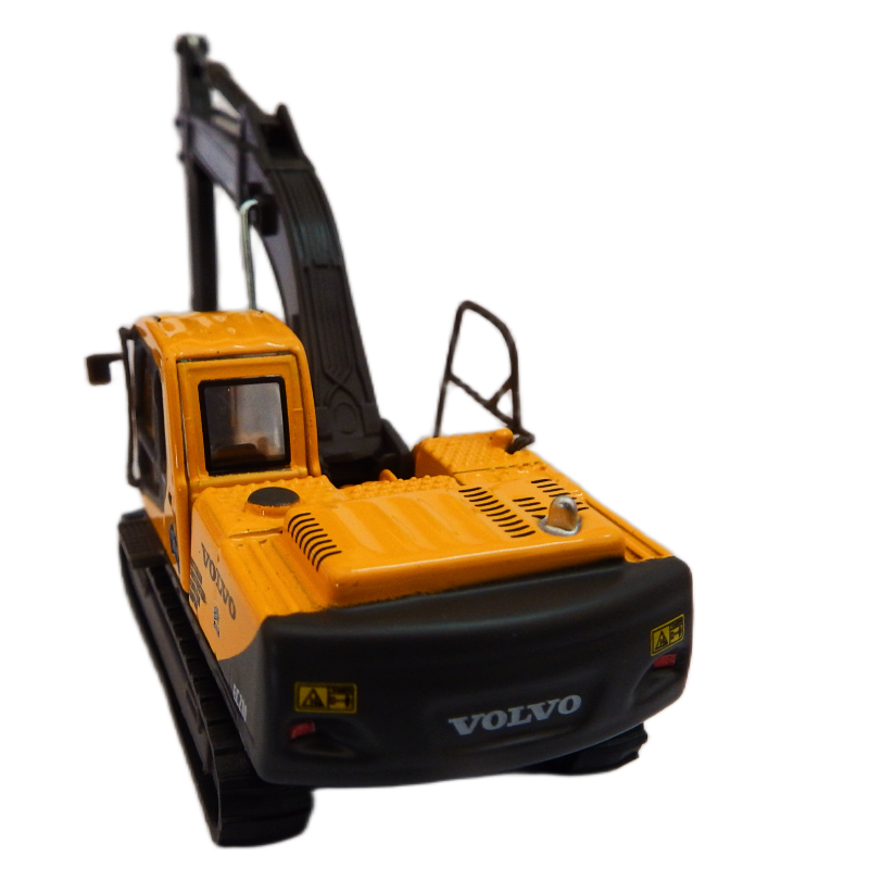 Road-Ragers 1:87 diecast Volvo EC210 Hydraulic Excavator white background back view
