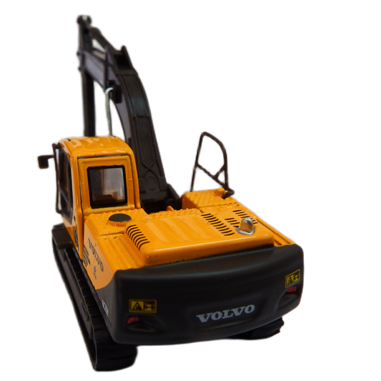 Road-Ragers  1:87 diecast Volvo EC210 Hydraulic Excavator white background back view