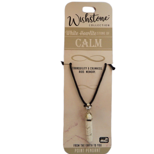 White Howlite Point Pendant Wishstone