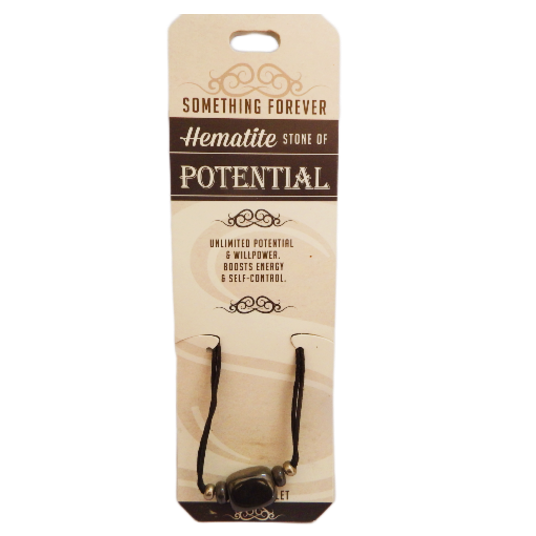 Hematite Cord Bracelet Something Forever