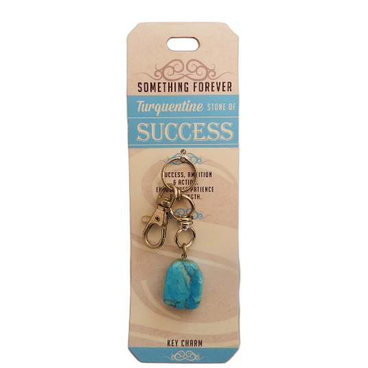 image blue Turquentine key charm in blue white Wishtone collection packaging