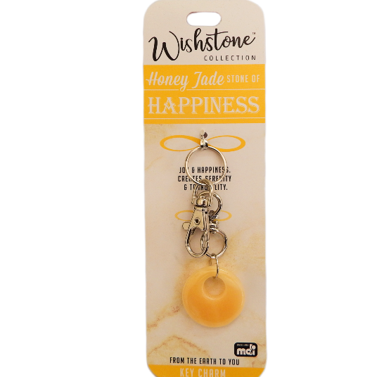 Honey Jade Key charm Wishstone Jewellery