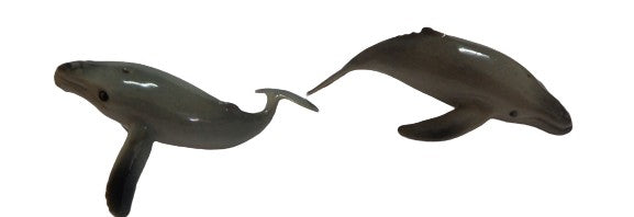 image Humpback Whale Set 2 miniature porcelain figurines