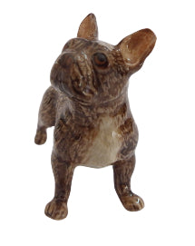 French Bulldog Brindle Miniature Porcelain Figurine