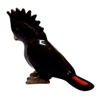 image Red Tailed Black Cockatoo Miniature Figurine