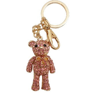 Teddy Bling Keyring Bag Clip