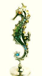 image Crystocraft Seahorse Gunmetal