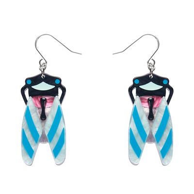 Deco Cicada  Drop Earrings