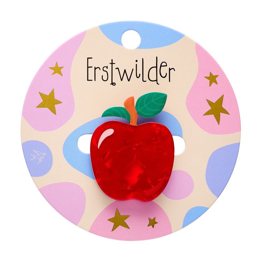 Erstwilder Mini Brooch - Enchanting Apple Design for Fairy Tale Enthusiasts
