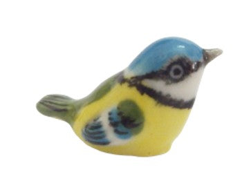 image Eurasian blue tit mini  miniature porcelain figurine