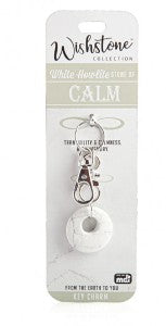 image White Howlite Key Chain Something Forever Jewellery