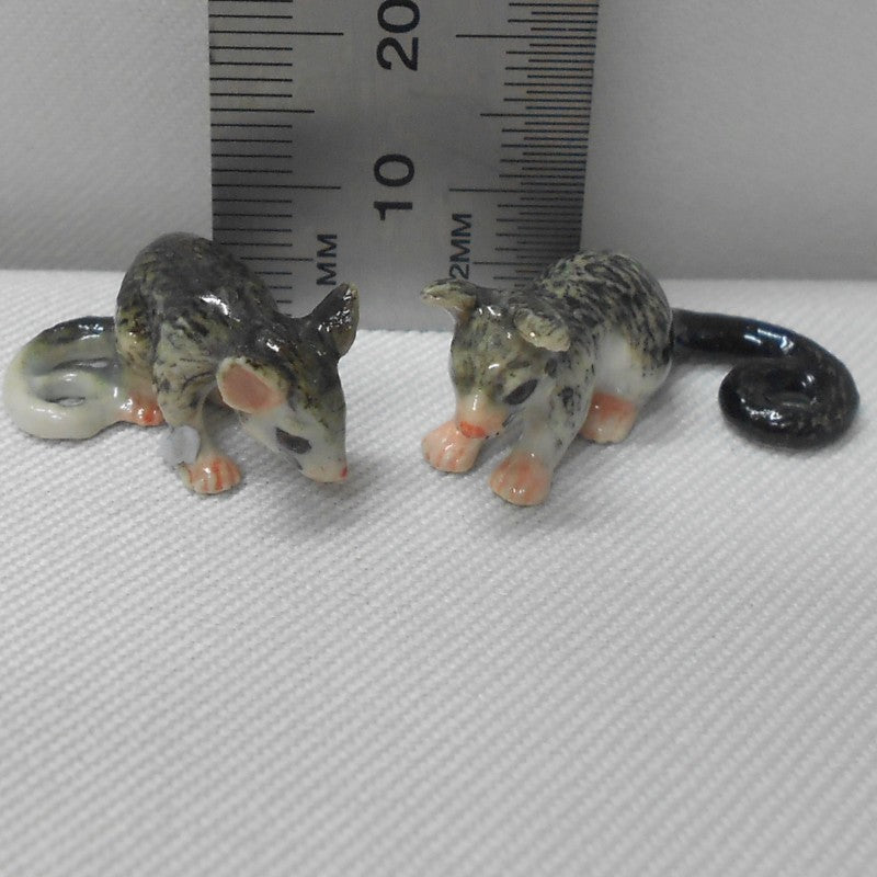 Possums Ceramic porcelain Figurines