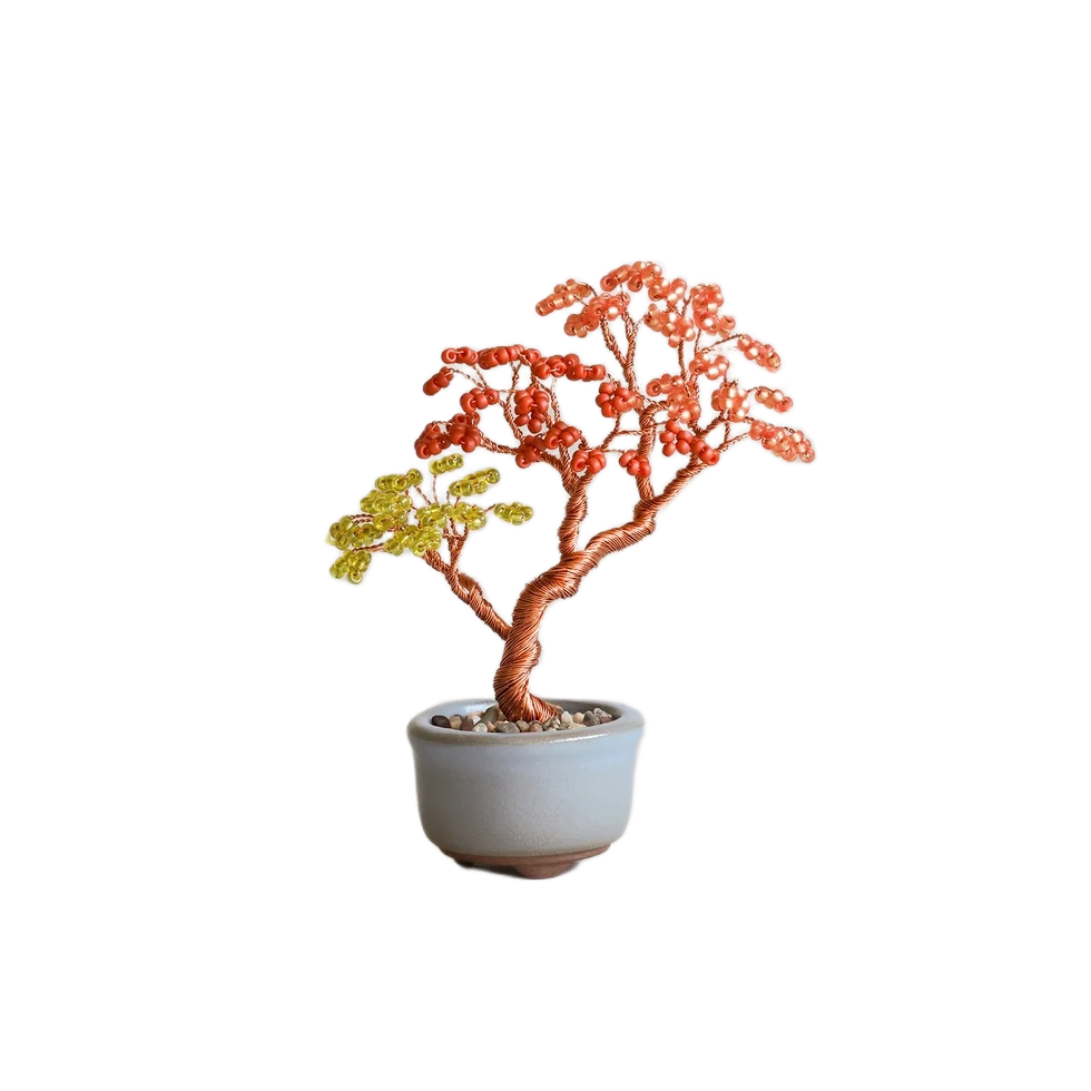 Nejitte Beaded Bonsai Maple Seed Bead Wire Kits