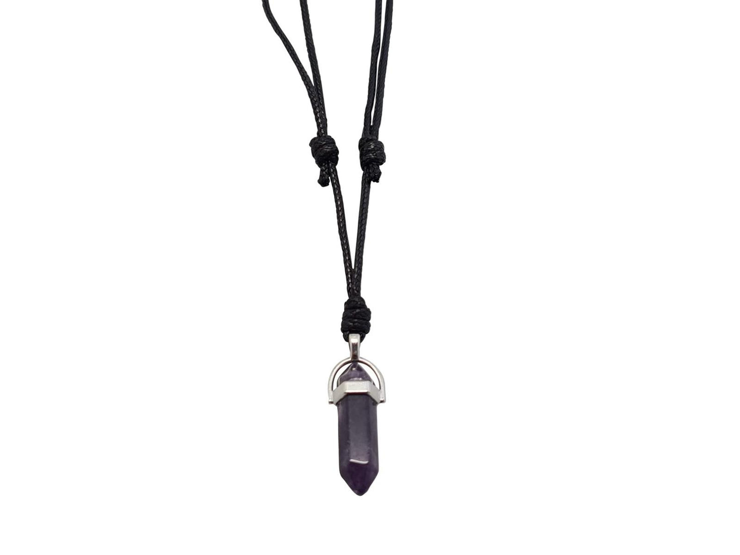 N867 Point pendand Leather Cord