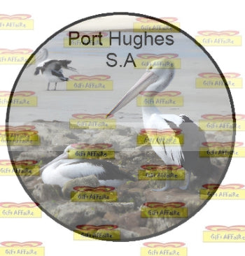 Pelicans Port Hughes South Australia Round Sticker