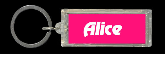 Alice Solar keyring