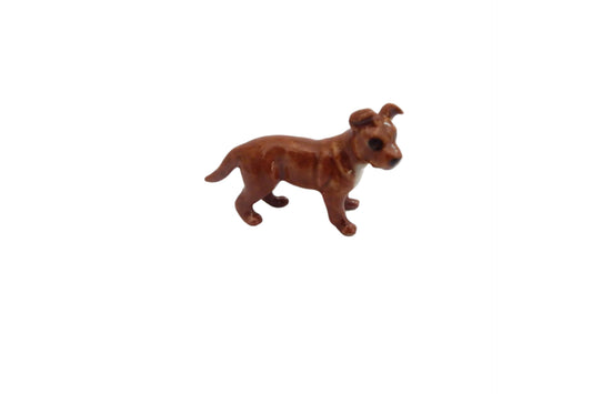 Staffordshire Bull Terrier Mini miniature Porcelain Dog Figurine