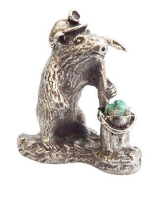Wombat Miner Pewter Figurine With Copper Ore In Bucket