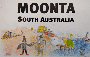 Fridge Magnet Cartoon souvenir of Moonta south Australia