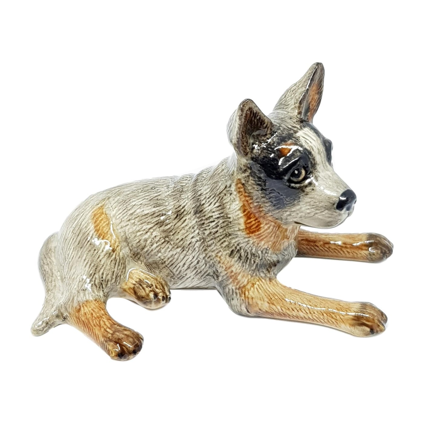 Australian Cattle Dog Grey Miniature Animal Figurine
