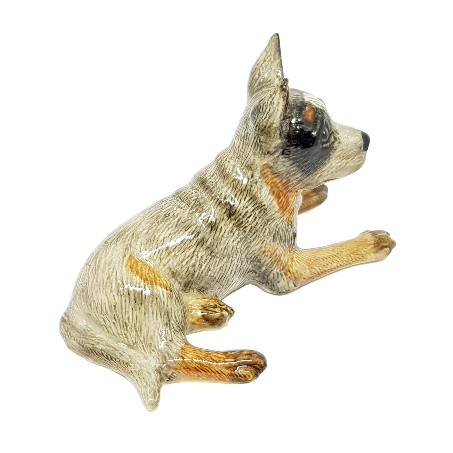 Australian Cattle Dog Grey Miniature Animal Figurine