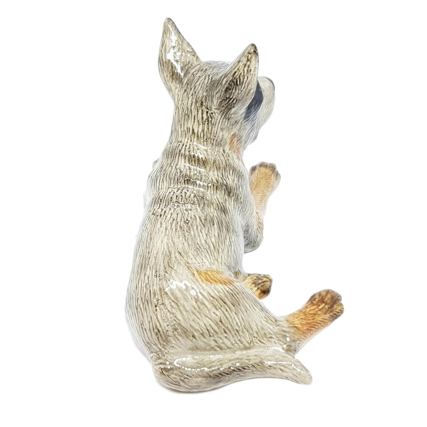 Australian Cattle Dog Grey Miniature Animal Figurine